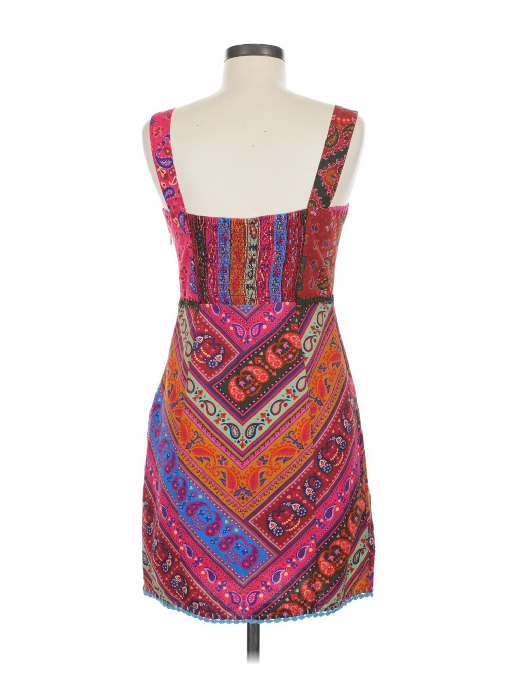 FARM Rio Pink Paisley Patchwork Mini Dress - Picture 2 of 3